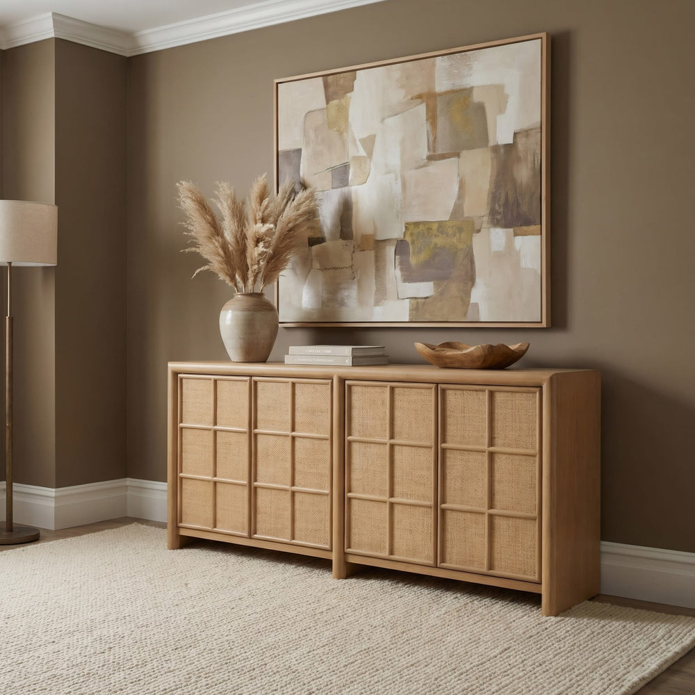 Barton Storage Cabinet in Frappe — lifestyle photo