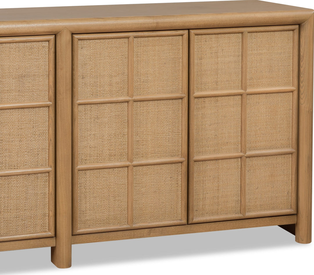 Barton Storage Cabinet in Frappe — lifestyle photo