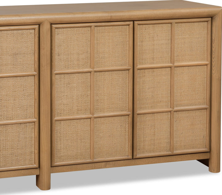 Barton Storage Cabinet in Frappe — lifestyle photo