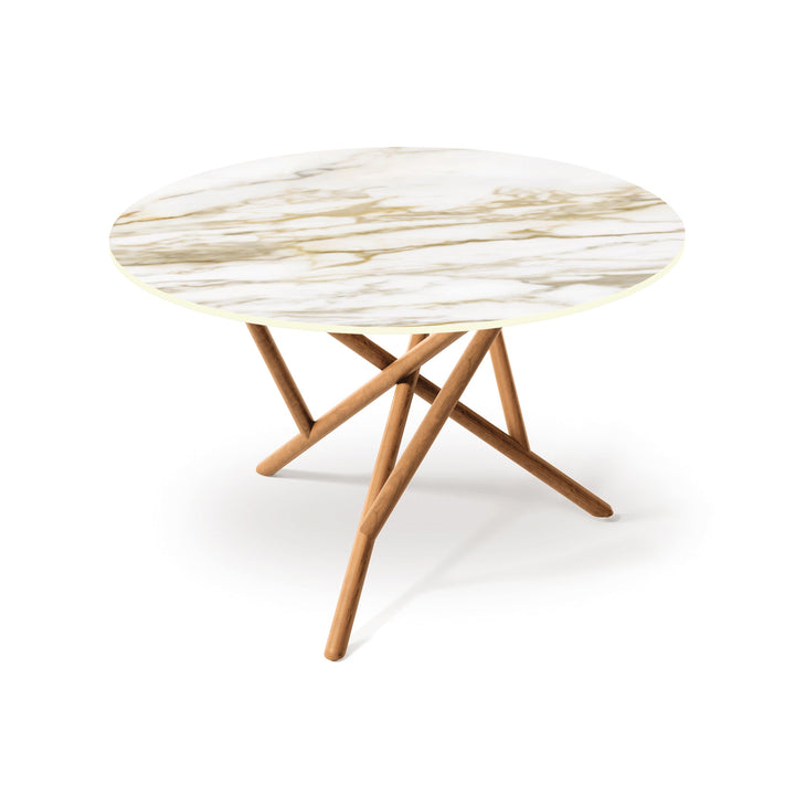 Baton Round Sintered Stone Top Table by Copeland Furniture