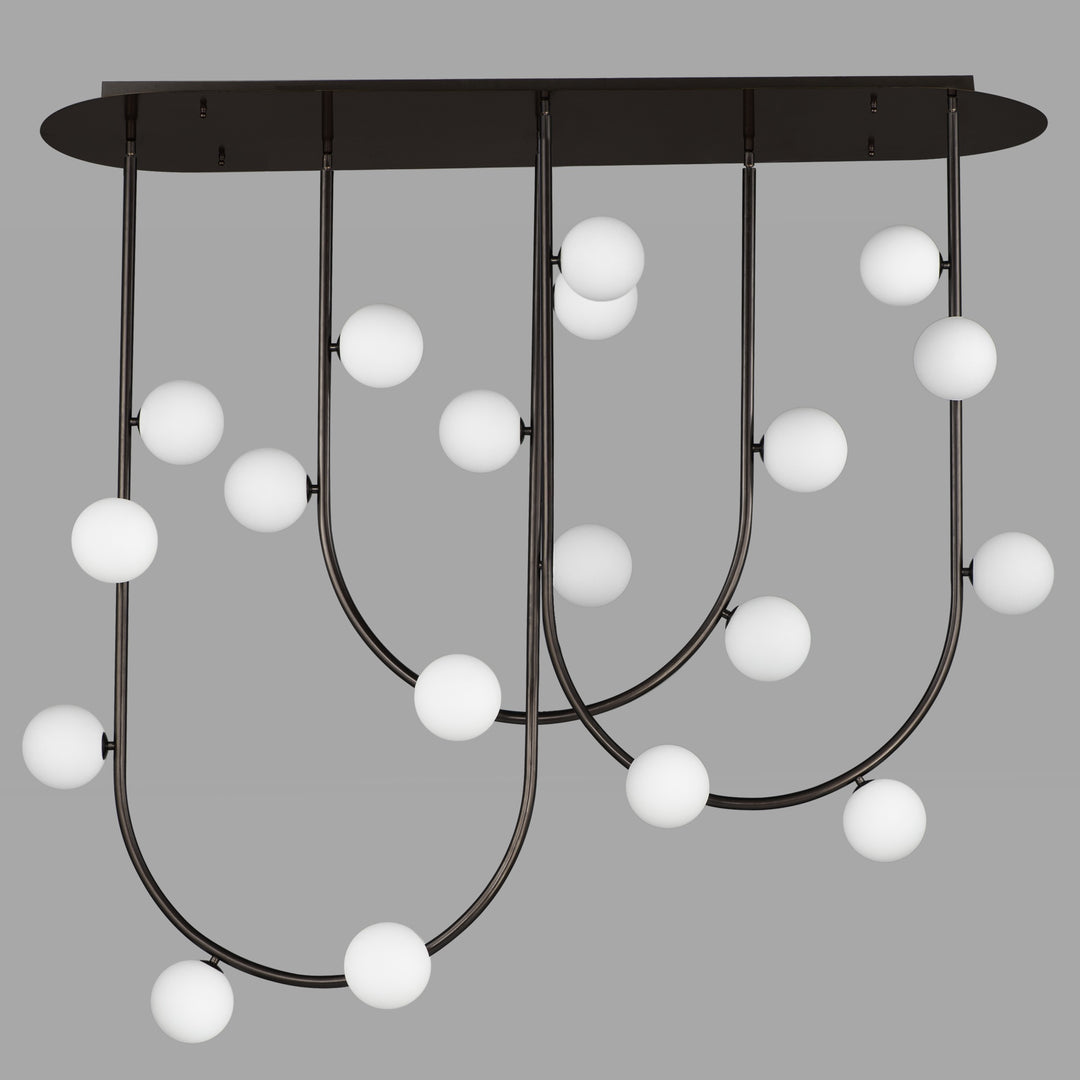 Contour 19-Light Fixed Stem Ceiling Light by Studio M Lighting – lifestyle