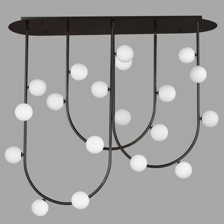 Contour 19-Light Fixed Stem Ceiling Light by Studio M Lighting – lifestyle