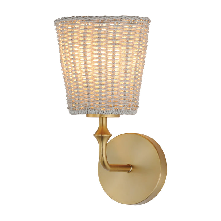 Baja 1-Light Sconce by Studio M Lighting in Natural Aged Brass