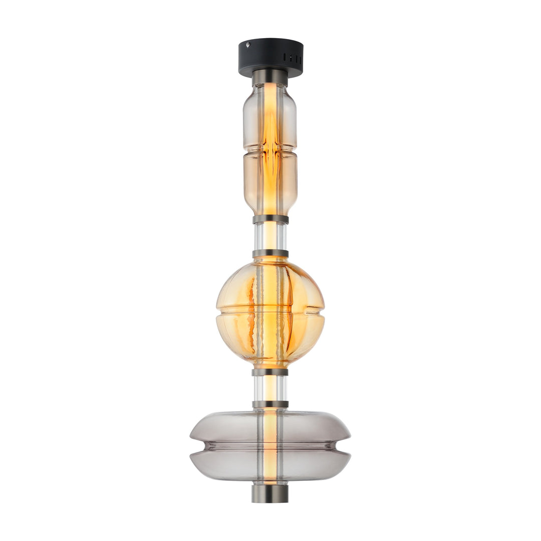 Gusto 33" LED Ceiling Mount by Studio M Lighting in Gunmetal
