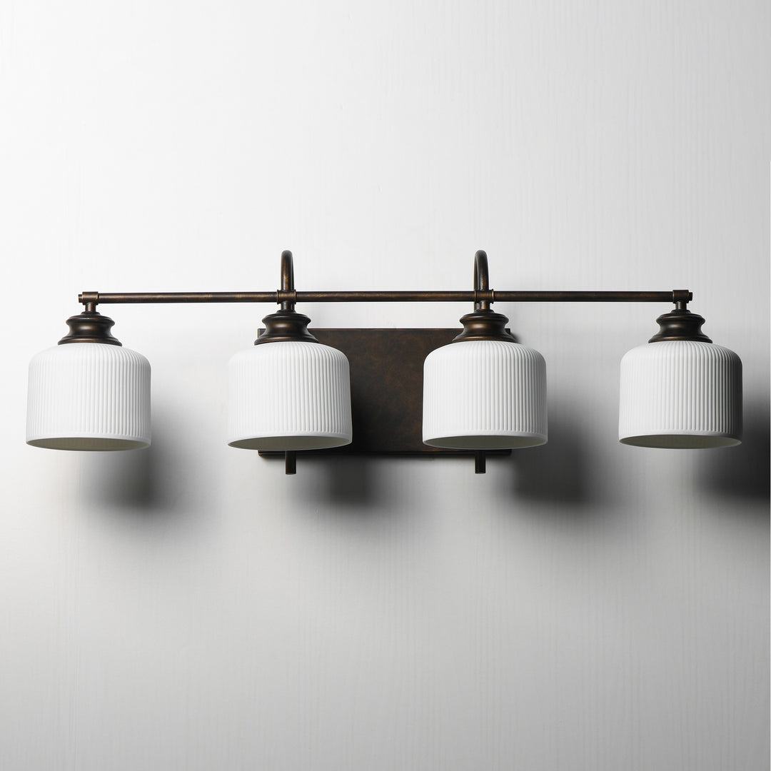 Bisque 4-Light Bath Vanity by Studio M Lighting – lifestyle