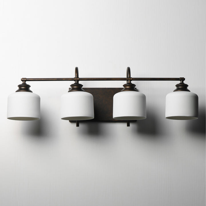 Bisque 4-Light Bath Vanity by Studio M Lighting – lifestyle