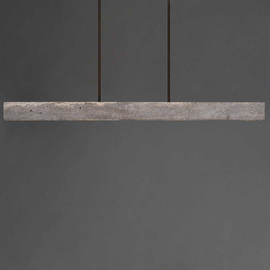 Lintel 59 LED Linear Stone Pendant by Studio M Lighting – lifestyle