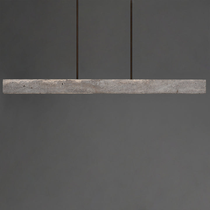 Lintel 59 LED Linear Stone Pendant by Studio M Lighting – lifestyle