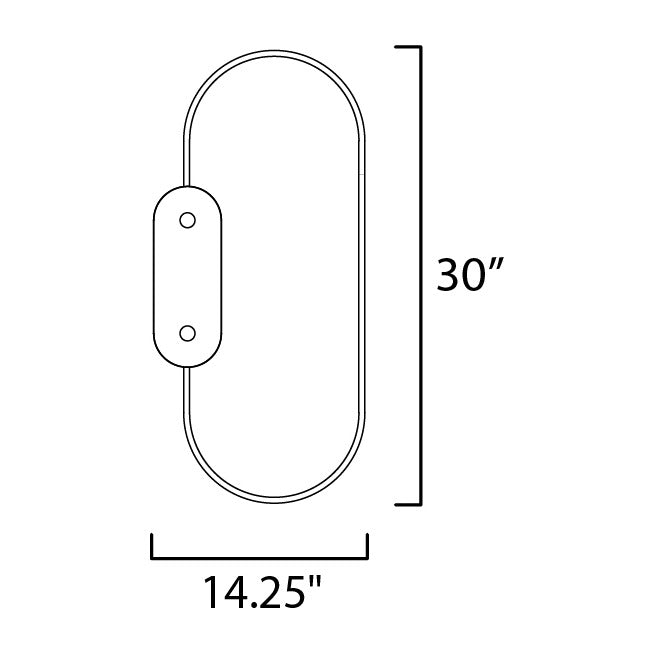 Stonewall LED Wall Decor by Studio M Lighting – line drawing