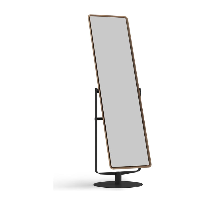 Continuum 3472 Standing Mirror in Natural Walnut