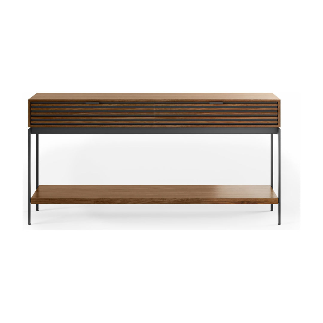 Cora 1173 Console Table in Natural Walnut