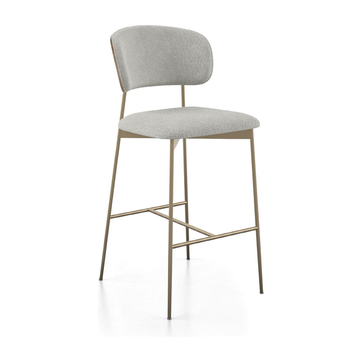 Cove 5022 Bar Stool in Walnut / Bronze / Oatmeal