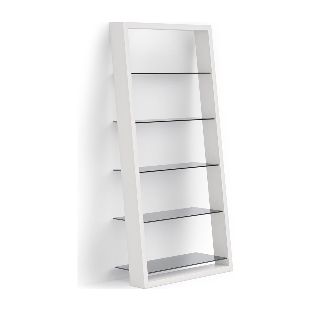 Eileen 5166 Leaning Shelf in Satin White