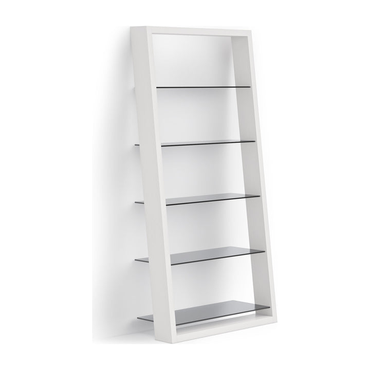 Eileen 5166 Leaning Shelf in Satin White