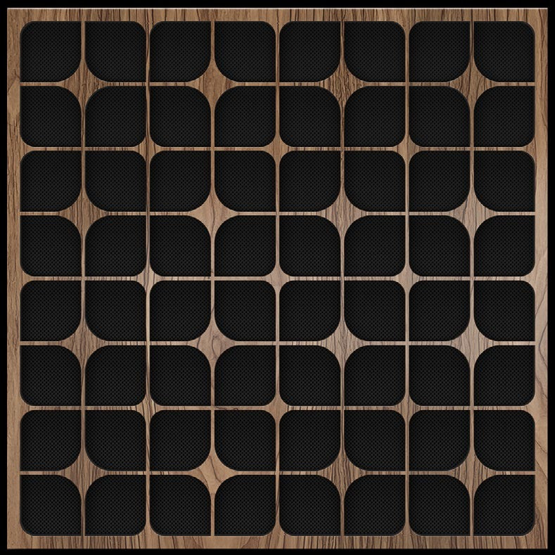 Elements Constellation laser-carved door pattern