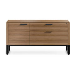 Linea 6220 Multifunction Cabinet in Natural Walnut, front view