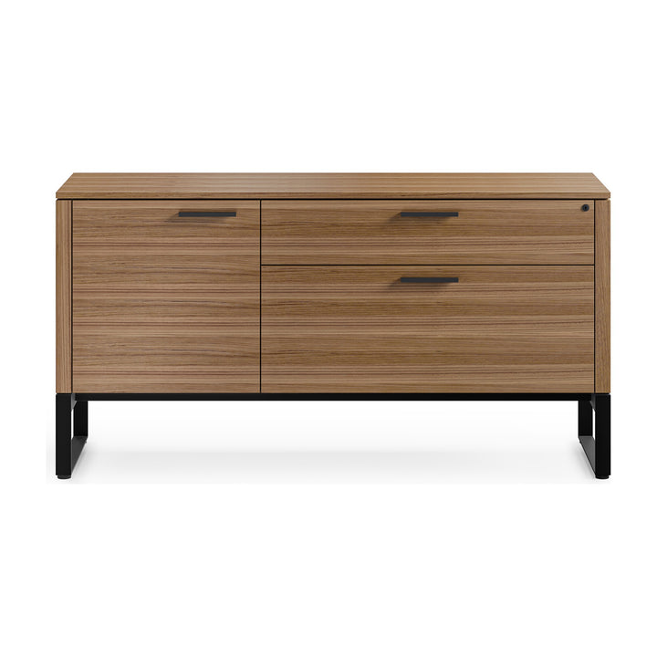 Linea 6220 Multifunction Cabinet in Natural Walnut, front view
