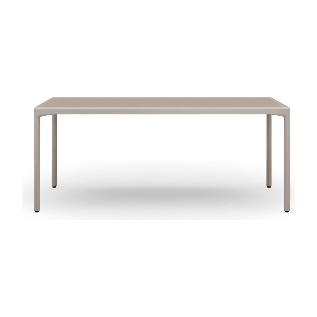 Luma 6763S Stationary Desk in Dune
