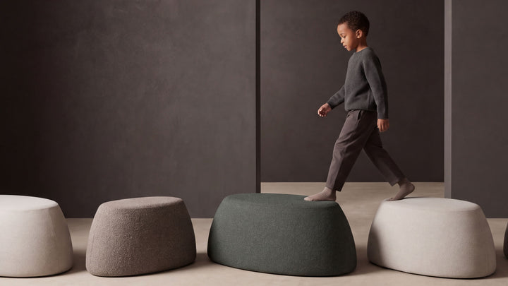 BDI Plush poufs lifestyle
