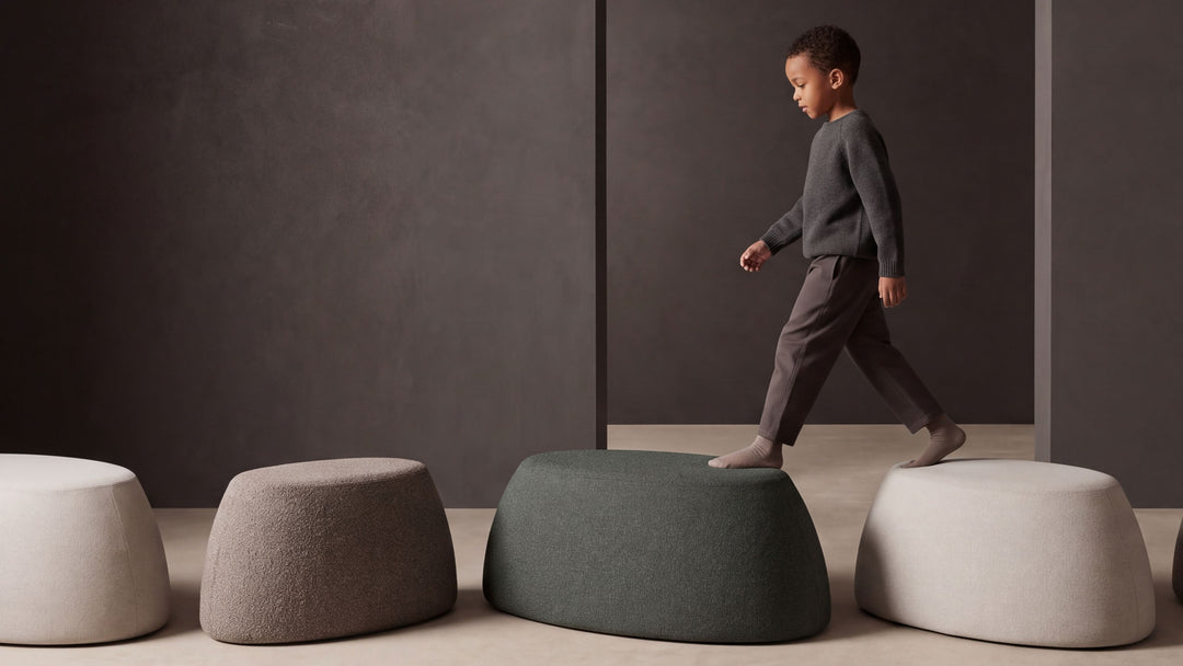 BDI Plush poufs lifestyle