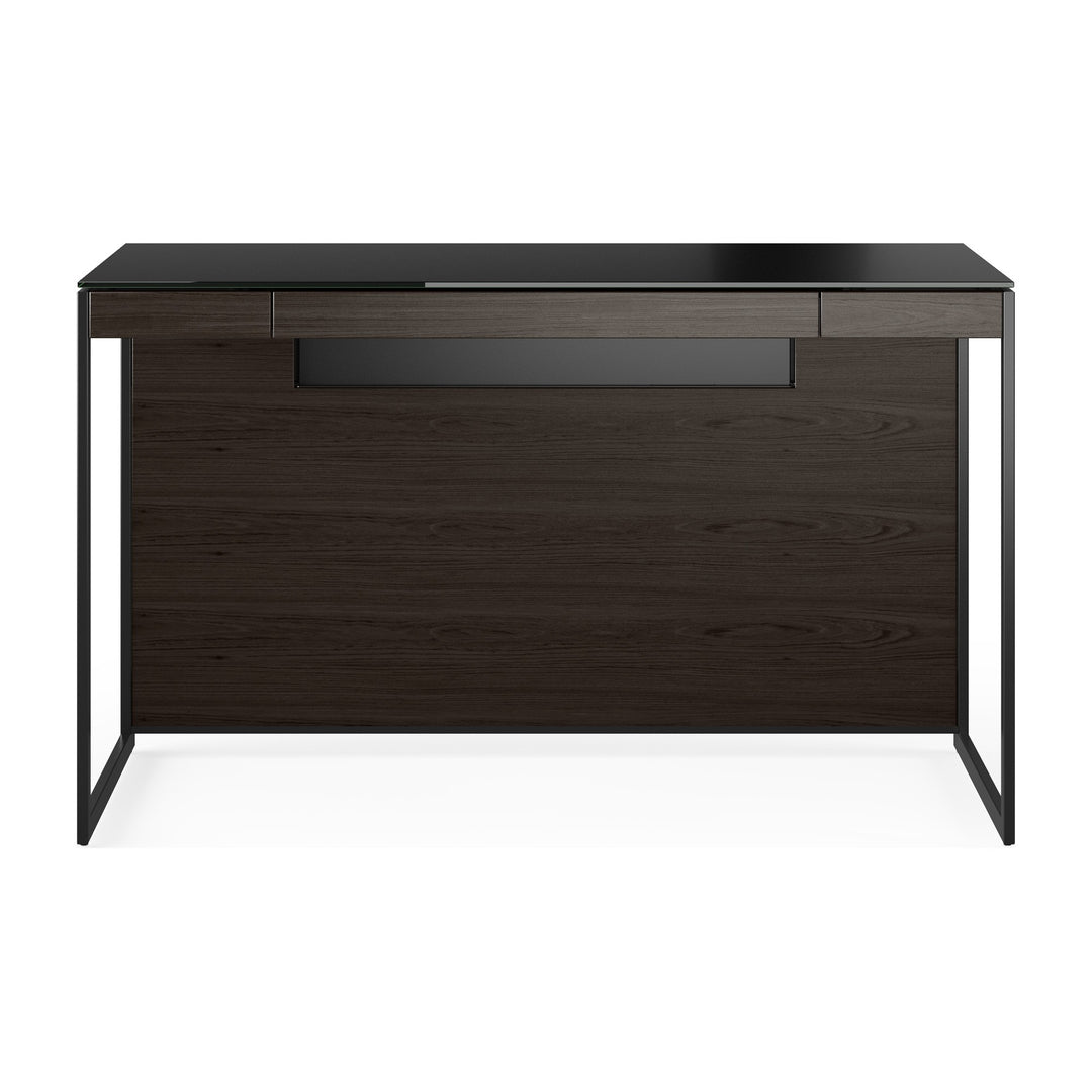 Sequel 20 Compact Desk 6103 in Charcoal Stained Ash / Black