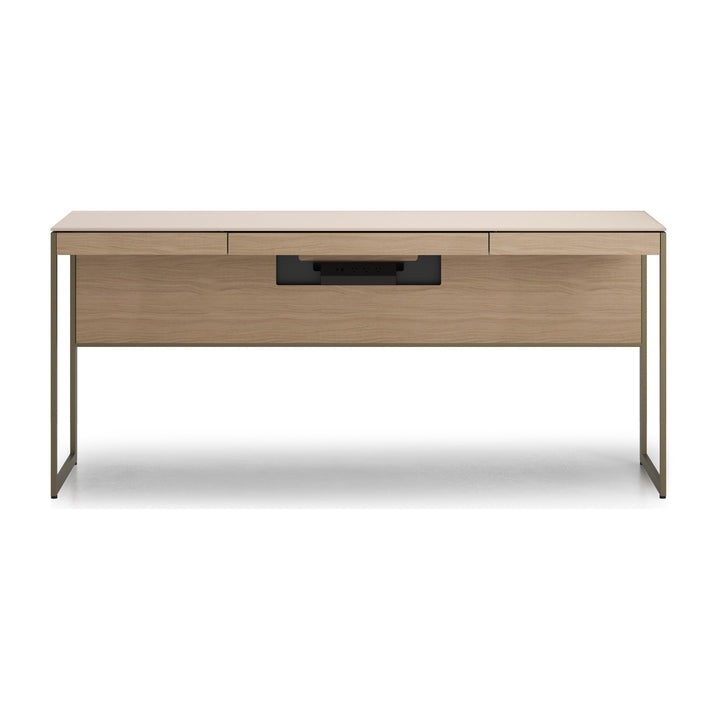 Sequel Studio 6601 Desk in Neo Oak / Bronze