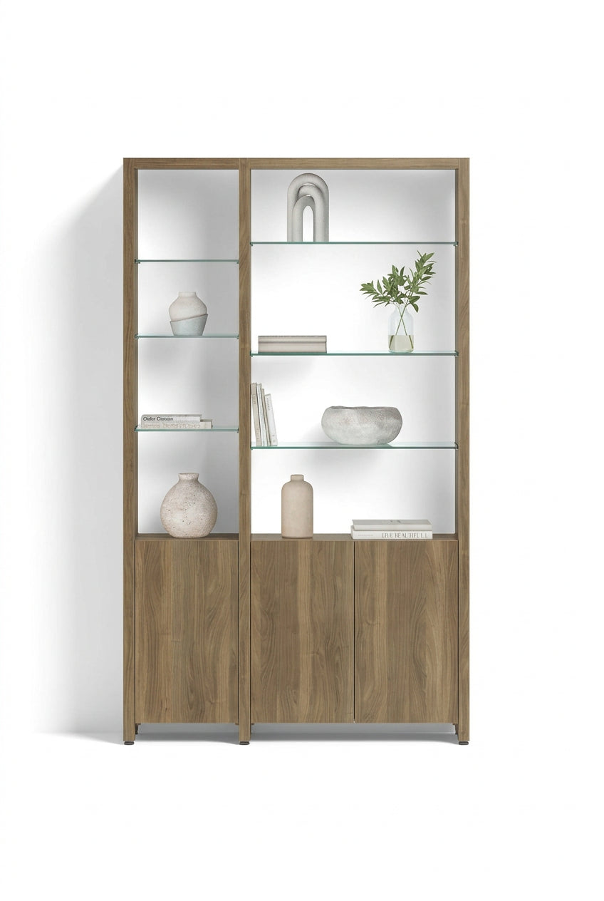 Studio 59012 50" Wide 2-Shelf System in Neo Oak