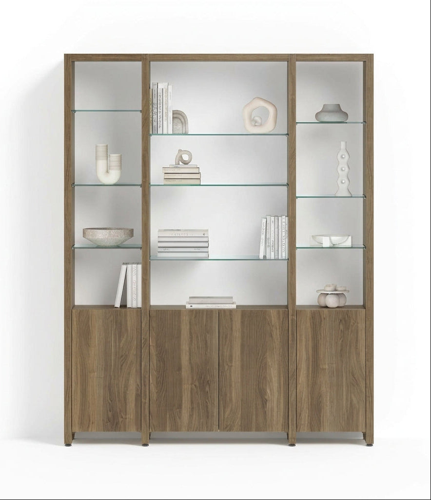 Studio 59121 66" Wide 3-Shelf System in Neo Oak
