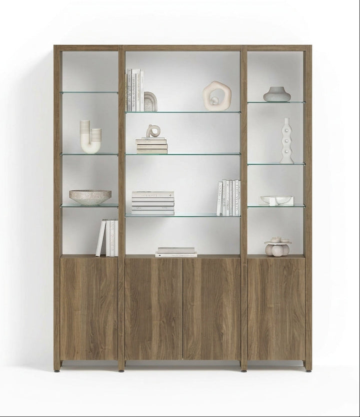 Studio 59121 66" Wide 3-Shelf System in Neo Oak