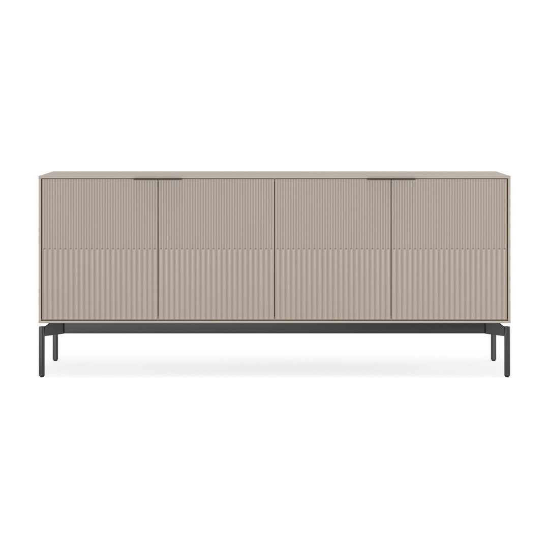 Zig 7649 Storage Credenza in Dune / Brushed Carbon