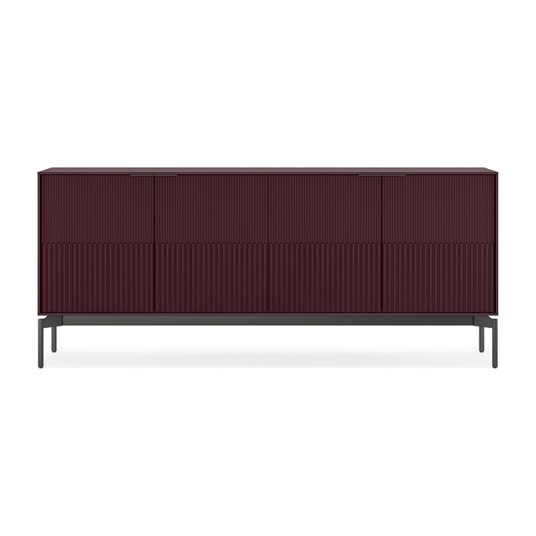 Zig 7649 Storage Credenza in Merlot / Brushed Carbon