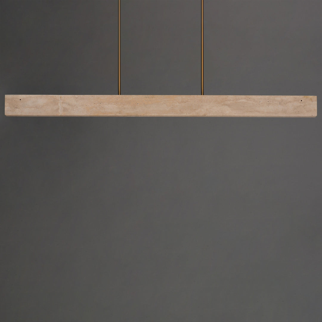 Lintel 59 LED Linear Stone Pendant by Studio M Lighting – lifestyle