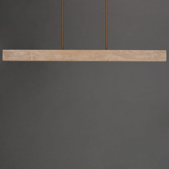 Lintel 59 LED Linear Stone Pendant by Studio M Lighting – lifestyle