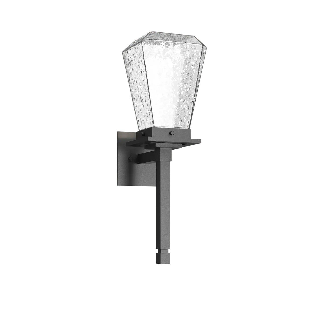 Beacon Outdoor Torch Sconce by Hammerton Studio in Argento Grey