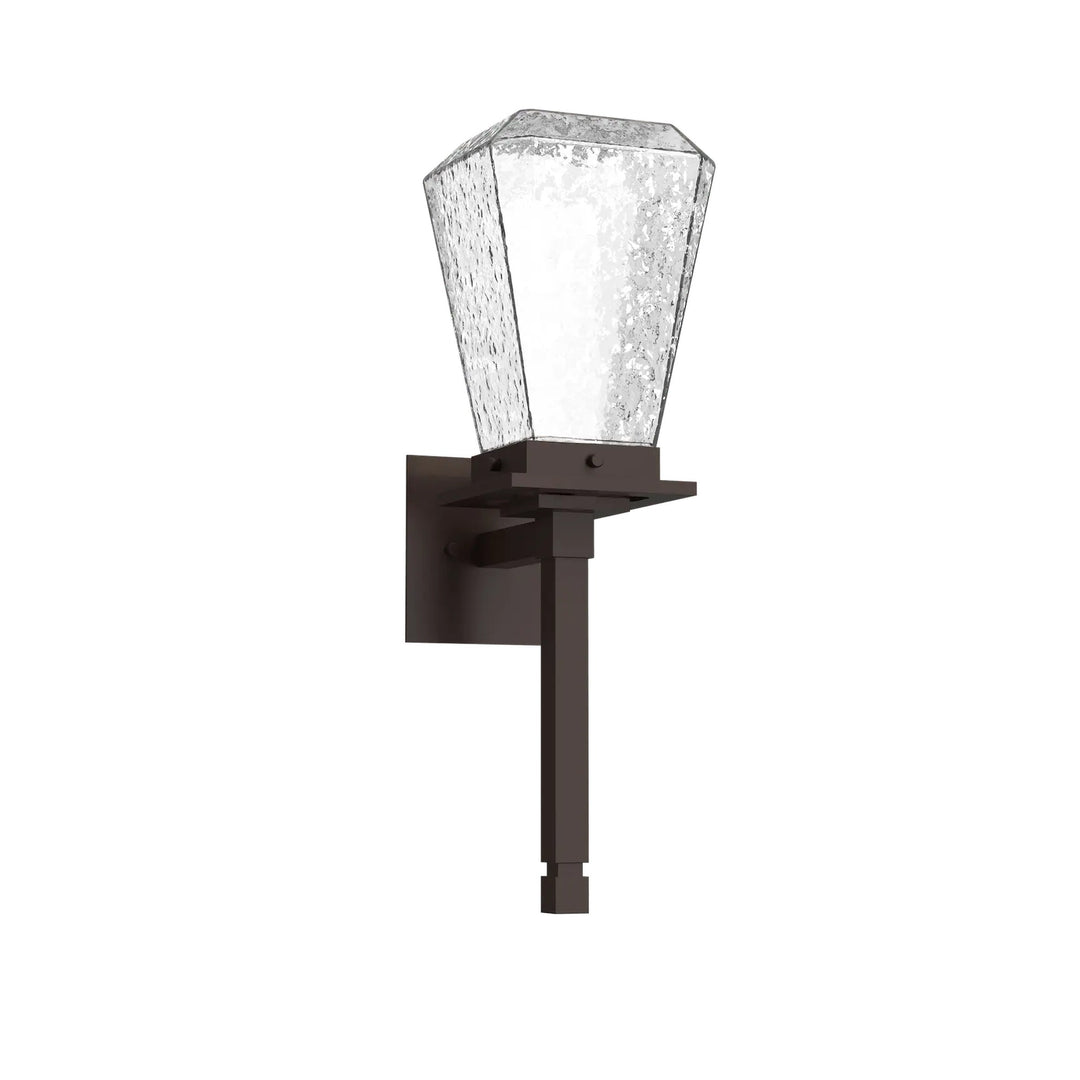 Beacon Outdoor Torch Sconce by Hammerton Studio in Statuary Bronze