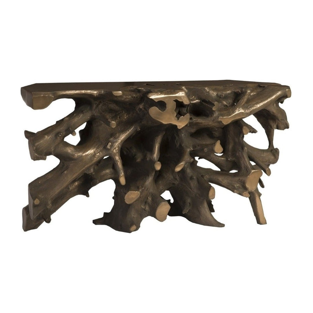 Beau Cast Root Console Table Bronze Phillips Collection