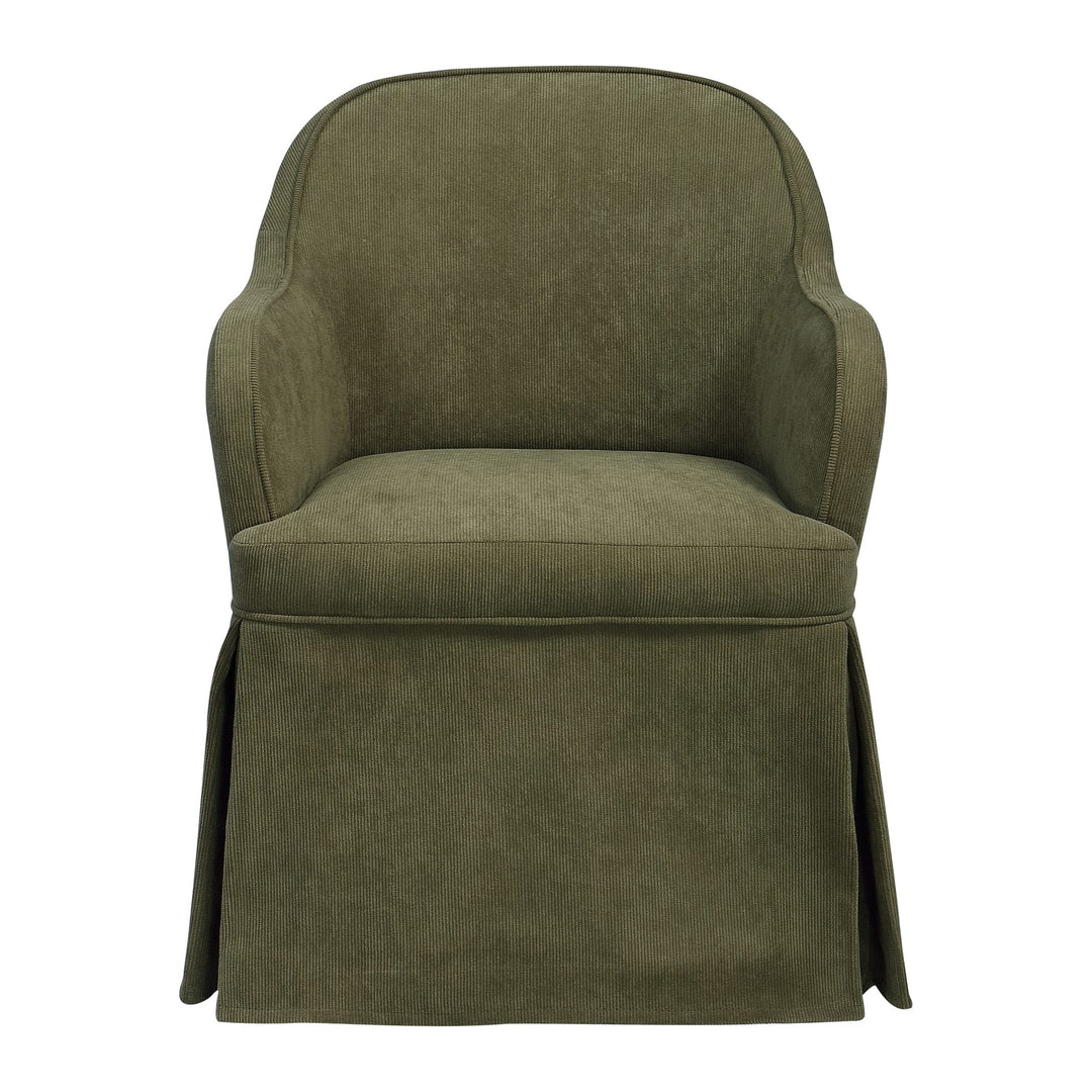 Beckett Upholstered Dining Chair by Modus in Moss — product view on a white background