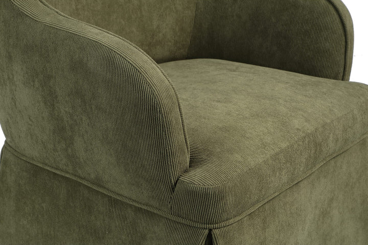 Beckett Upholstered Dining Chair in Moss — lifestyle photo
