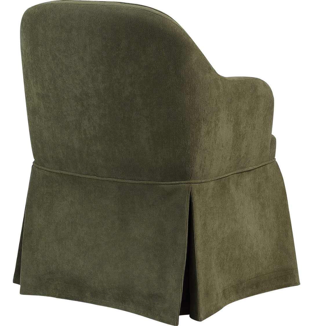 Beckett Upholstered Dining Chair in Moss — product view on a white background