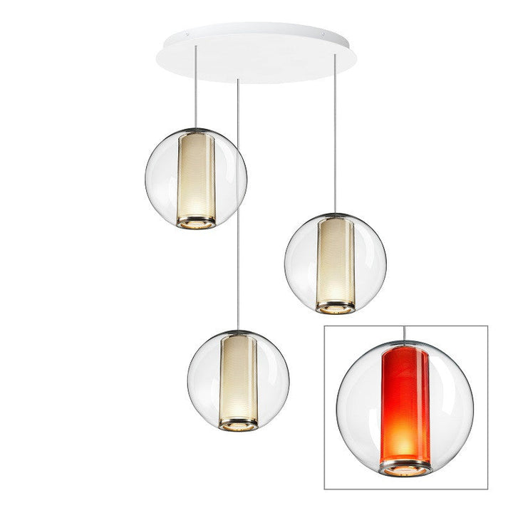 BEL OCCHIO CHANDELIER 3 Orange Pablo Designs