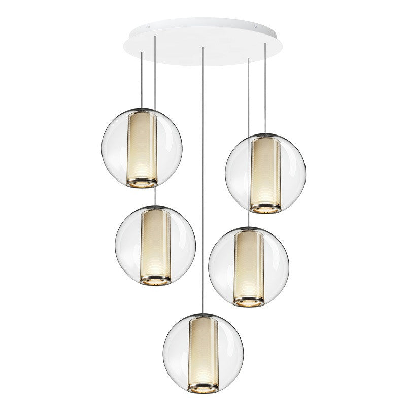 BEL OCCHIO CHANDELIER 5 White Pablo Designs