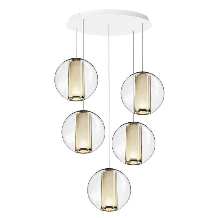 BEL OCCHIO CHANDELIER 5 White Pablo Designs