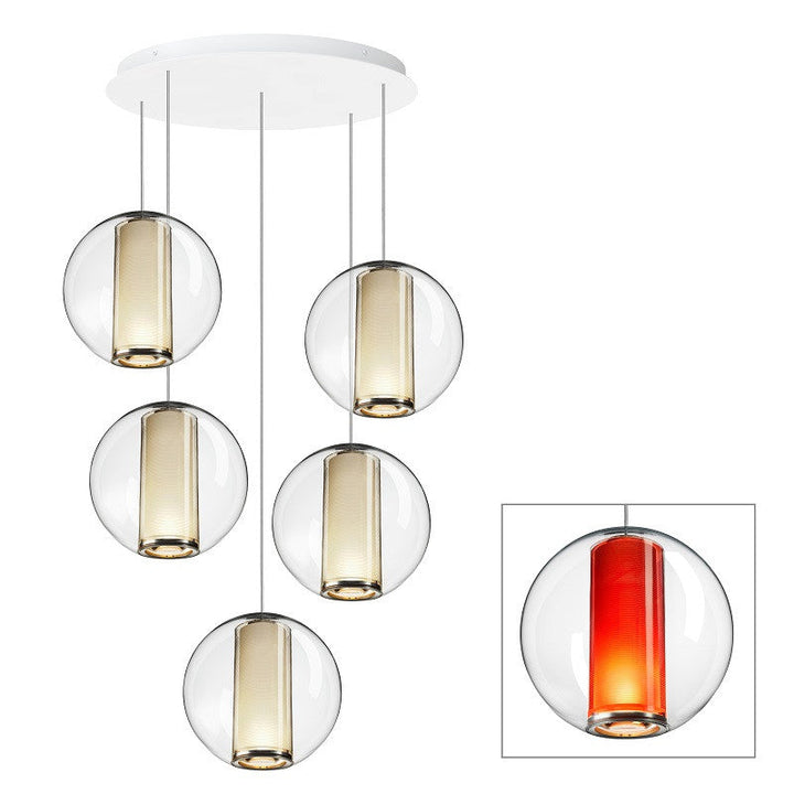 BEL OCCHIO CHANDELIER 5 Orange Pablo Designs