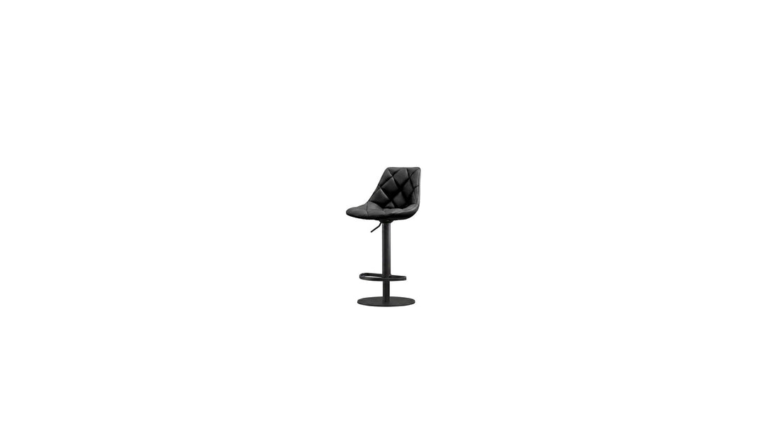 Mobital Bentayga Hydraulic Bar Stool in Onyx Black on white