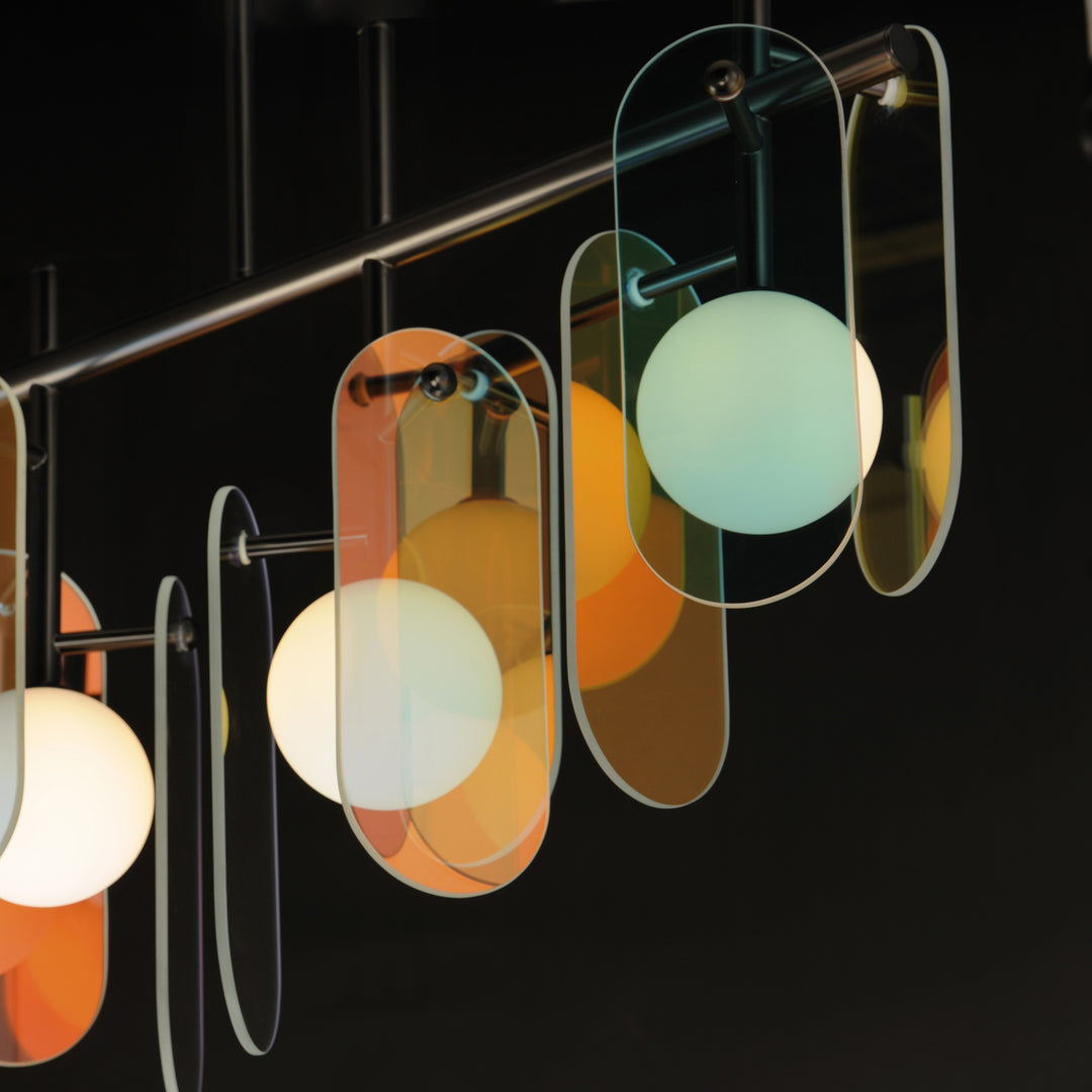 Megalith - Glass Megalith 5-Light Linear by Studio M Lighting – lifestyle