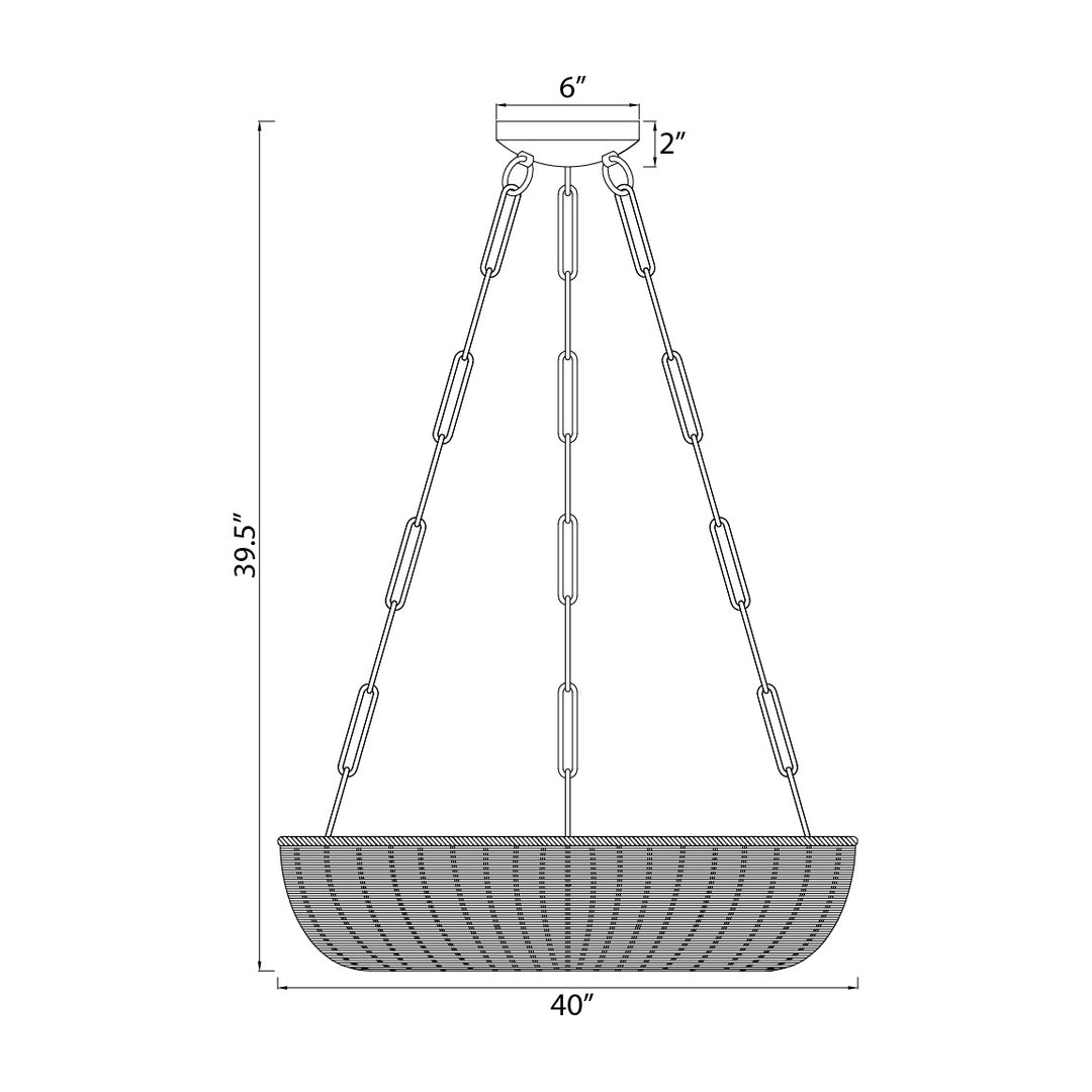 Bower Pendant by Studio M Lighting – line drawing