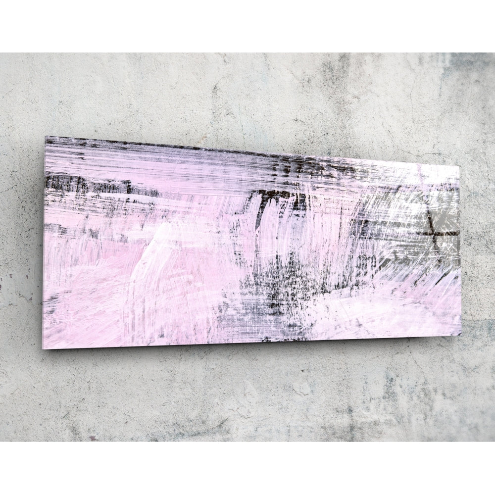 Abstract Glass Wall Art (36"x14").