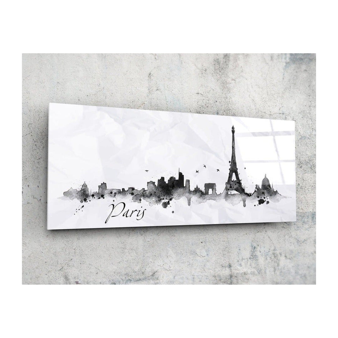 Paris Glass Wall Art (36"x14") Insigne