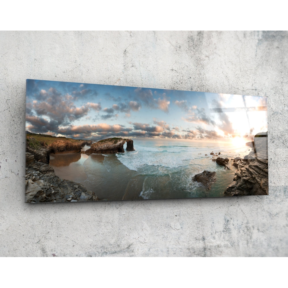 Beach Glass Wall Art (36"x14").
