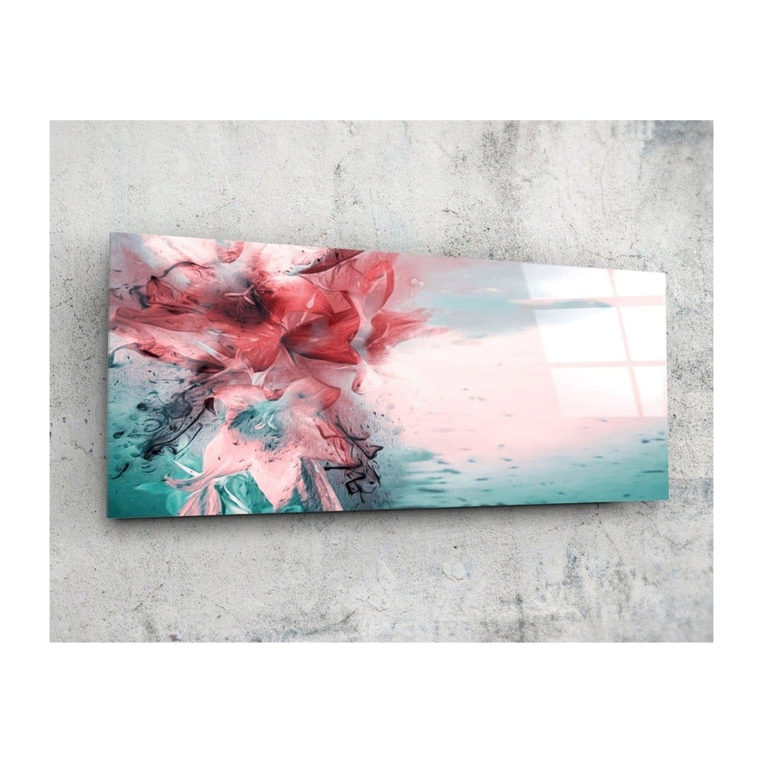 Abstract Glass Wall Art (36"x14") Insigne